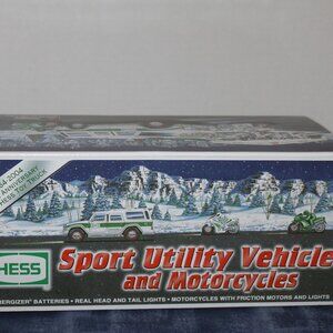 NEW Hess Truck SUV and Motorcycles 2004